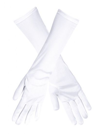 TWM dlouhé, jednorozměrné, bílé rukavice