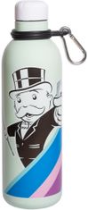TWM Monopoly 500 ml 7 x 25 cm láhev na pití RVS světle zelená