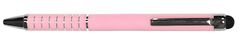 TWM kuličkové pero s pastelově růžovým stylusem