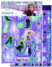 TWM samolepky Frozen II dívky 23 cm vinyl fialová 600 ks