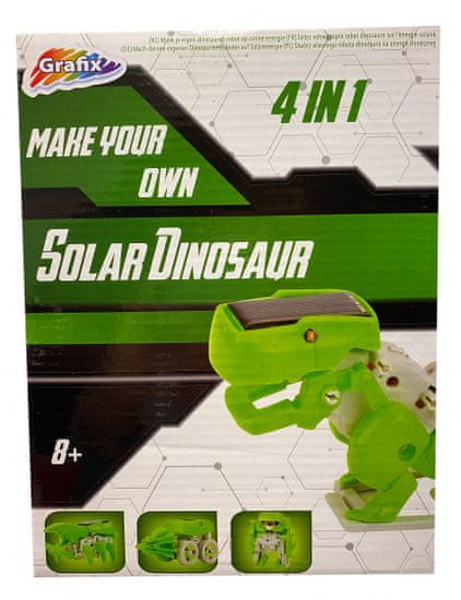 TWM Sluneční dinosaurus 4 v 1 crafting set junior zelený
