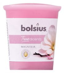 TWM Vonná svíčka True Scents Magnolia 4,5 cm, růžový vosk