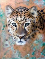 TWM leopardí diamantový obraz 50 x 40 cm žlutá 440 gr