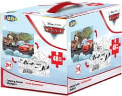 TWM puzzle / barevná deska Cars girls karton 48 prvků