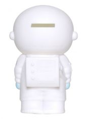 TWM Plechovka na peníze astronaut 16,5 cm PVC bílá