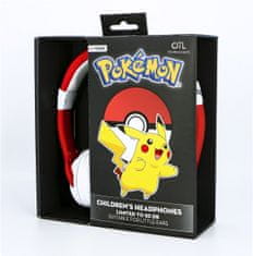 TWM sluchátka Pokémon Pokeball junior 15,5 cm 20W červenobílá