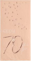 TWM Elegantní ubrousky Lush Blush 70 let 33 cm růžové 10 ks