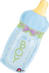 TWM fóliový balónek Baby Bottle Boy 79 x 33 cm modrý