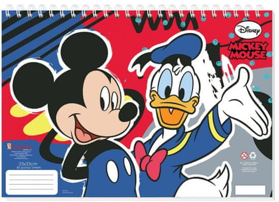 TWM kniha na kreslení Mickey & Duck 23 x 33 cm papír 30 stran