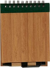 TWM linkovaný zápisník 10 x 13 cm bambusově zelený 2 díly
