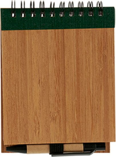 TWM linkovaný zápisník 10 x 13 cm bambusově zelený 2 díly