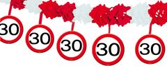 TWM kyvadlová dopravní značka 30 let papír 4 metry červená / bílá