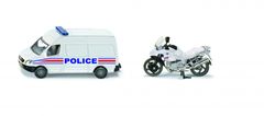 TWM Francouzská policejní dodávka a bílý policejní motocykl (1655001)