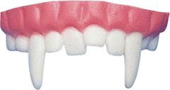 TWM PVC upíří zuby bílé / růžové jednovelikostní