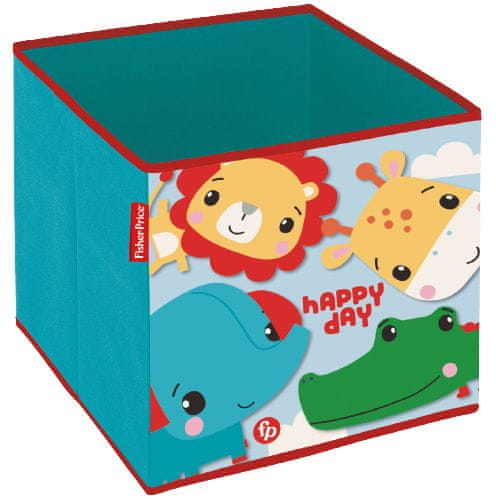 TWM Úložný box pro zvířata 31 x 31 x 31 cm modrá / zelená