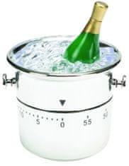 TWM Chladicí časovač na víno 9,7 x 7,2 cm bílý/stříbrný