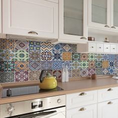 TWM Samolepka na zeď Backsplash Azulejos 45 x 180 cm PVC