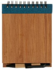 TWM linkovaný zápisník 10 x 13 cm bambusově modrý 2 díly