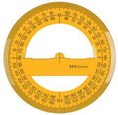 TWM Kompasová růžice Geokontrast 360 ° 12 cm žlutá