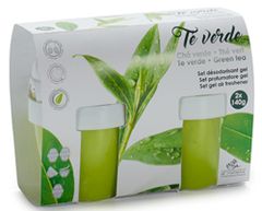 TWM osvěžovač vzduchu zelený čaj 14 x 7 cm zelená/bílá 2 ks