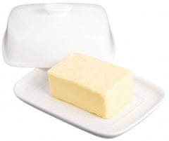 TWM máslový talíř 14 x 18 x 7 cm bílý porcelán