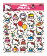 TWM Hello Kitty pěnové samolepky 24 x 20,5 cm 22dílné růžové