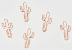 TWM Kaktusové klipy 3,9 x 2,7 cm ocelové růžové 5 ks