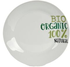 TWM dezertní talíř Bio Organic 19 cm bílý porcelán