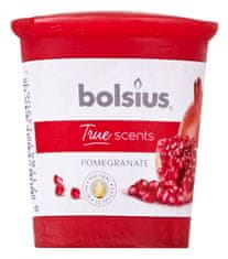 TWM Vonná svíčka True Scents Pomegranate 4,5 cm, červený vosk