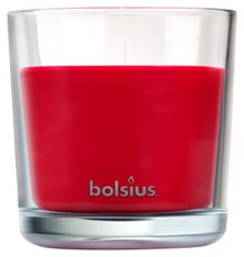 TWM Vonná svíčka True Scents Pomegranate 9,7 cm sklo / červený vosk