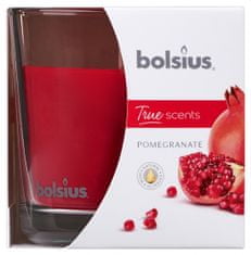 TWM Vonná svíčka True Scents Pomegranate 9,7 cm sklo / červený vosk