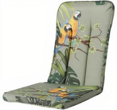 TWM podložka na židli Riff 110 x 48 cm bavlna / polyester zelená