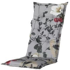 TWM Polštářek na zahradní židli Zara 123 x 50 cm polybavlna šedá