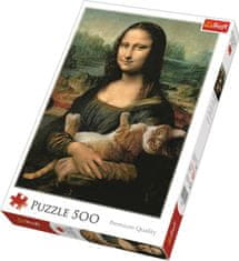 Trefl Puzzle Mona Lisa s kočkou 500 dílků