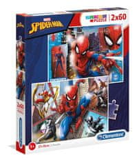 Clementoni Puzzle Spiderman: Do akce 2x60 dílků