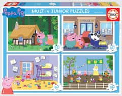 Educa Puzzle Prasátko Peppa 4v1 (20,40,60,80 dílků)