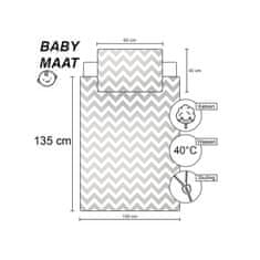 Carbotex Dětské bavlněné povlečení do postýlky OVEČKY, 100/135+40/60, BABY224007