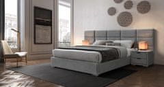 Halmar Čalouněná manželská postel s roštem Levanter 160 - šedá