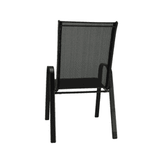 IWHOME Zahradní židle VALENCIA 2 černá, stohovatelná IWH-1010010
