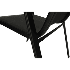 IWHOME Zahradní židle VALENCIA 2 černá, stohovatelná IWH-1010010