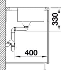 Blanco DALAGO 5-F dřez do roviny bílá granit 518 532 - Blanco