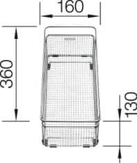 Blanco SUBLINE 700-U Level dřez pod desku tartufo granit 523 459 - Blanco