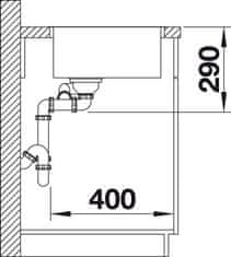 Blanco ANDANO 340/180-IF dřez vestavný/do roviny hedvábný lesk nerez 522 973 - Blanco