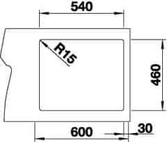 Blanco CLARON XL 60-IF/A dřez vestavný/do roviny nerez hedvábný lesk nerez 521 641 - Blanco
