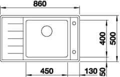 Blanco ANDANO XL 6S-IF Compact dřez vestavný/do roviny hedvábný lesk nerez 523 002 - Blanco