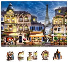 Wooden city Dřevěné puzzle Snídaně v Paříži 2v1, 150 dílků EKO