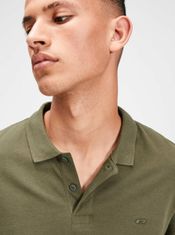 Jack&Jones Khaki polo tričko Jack & Jones S