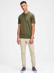 Jack&Jones Khaki polo tričko Jack & Jones S