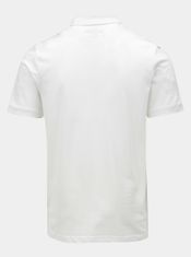 Jack&Jones Bílé polo tričko Jack & Jones XL