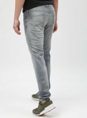 Jack&Jones Světle šedé slim fit džíny s vyšisovaným efektem Jack & Jones Glenn 31/34